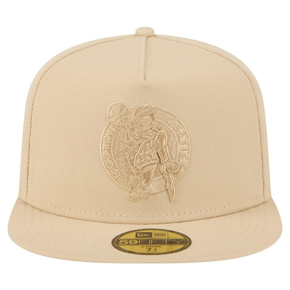 Boston Celtics Color Pack A-Frame 59FIFTY Fitted Hat Khaki