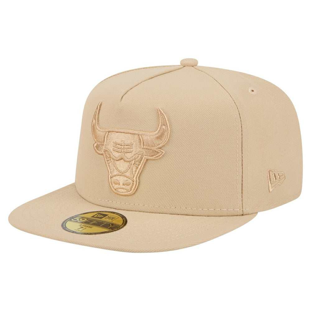 Chicago Bulls Color Pack A-Frame 59FIFTY Fitted Hat Khaki