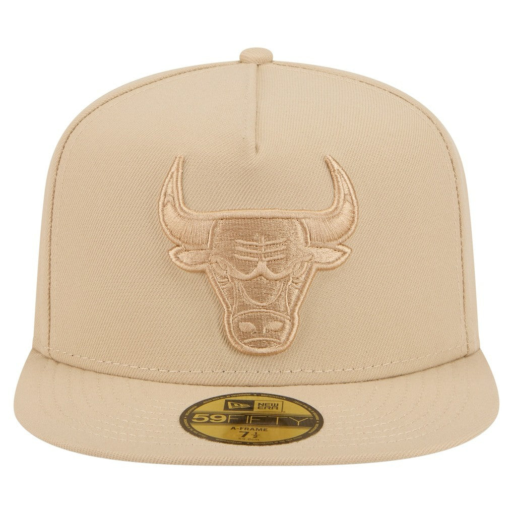 Chicago Bulls Color Pack A-Frame 59FIFTY Fitted Hat Khaki