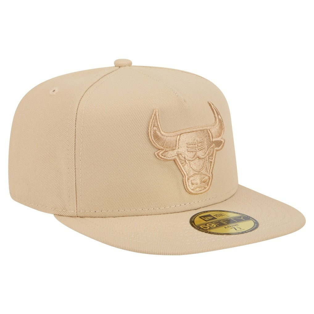 Chicago Bulls Color Pack A-Frame 59FIFTY Fitted Hat Khaki