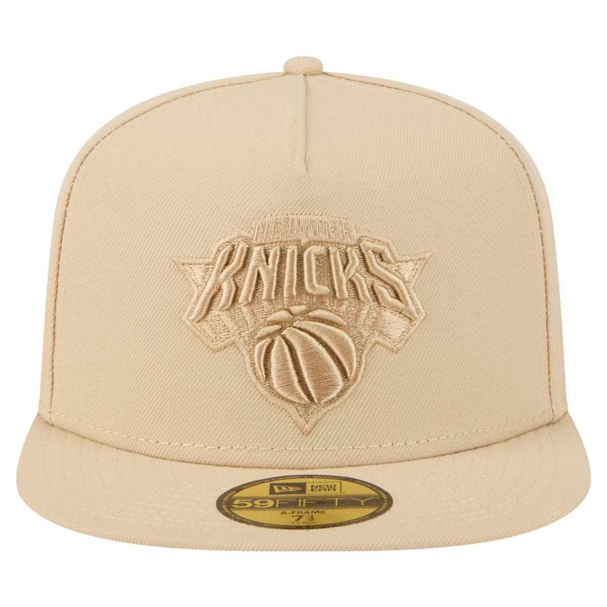 New York Knicks Color Pack A-Frame 59FIFTY Fitted Hat Khaki