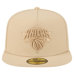 New York Knicks Color Pack A-Frame 59FIFTY Fitted Hat Khaki
