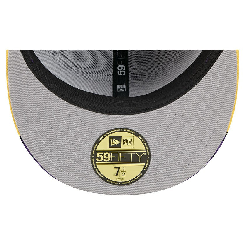 Los Angeles Lakers Break 59FIFTY Fitted Hat Purple/Gold