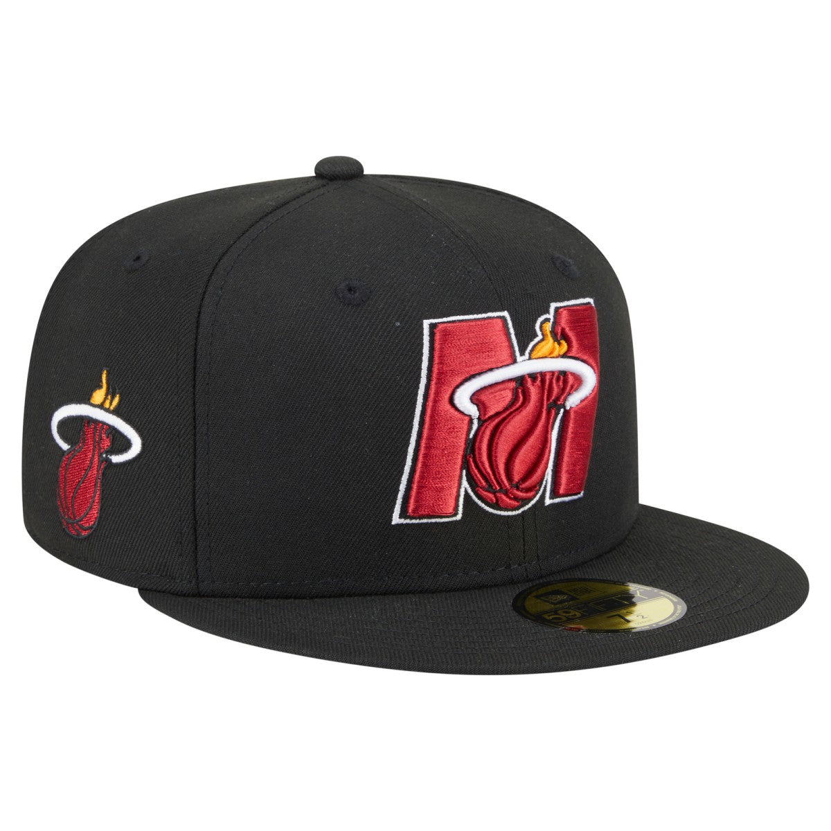 Miami Heat Deceptor 59FIFTY Fitted Hat Black