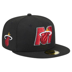 Miami Heat Deceptor 59FIFTY Fitted Hat Black