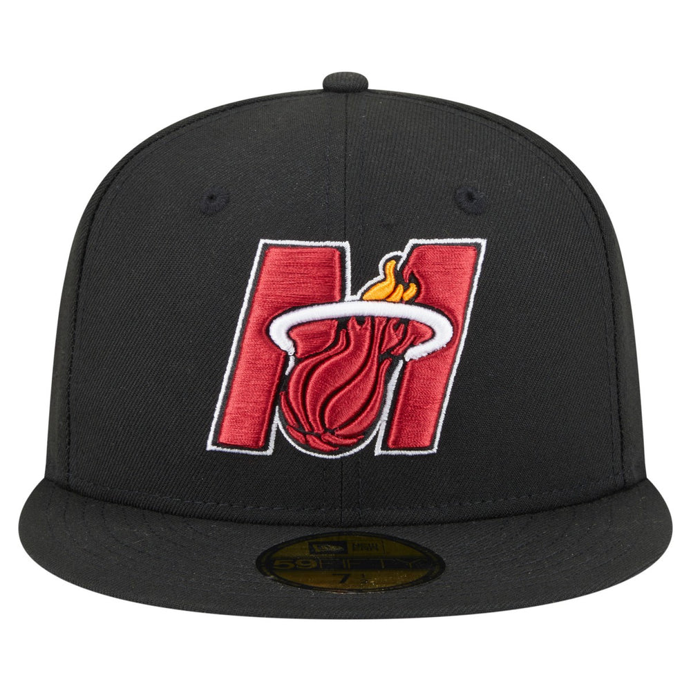 Miami Heat Deceptor 59FIFTY Fitted Hat Black