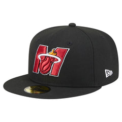 Miami Heat Deceptor 59FIFTY Fitted Hat Black
