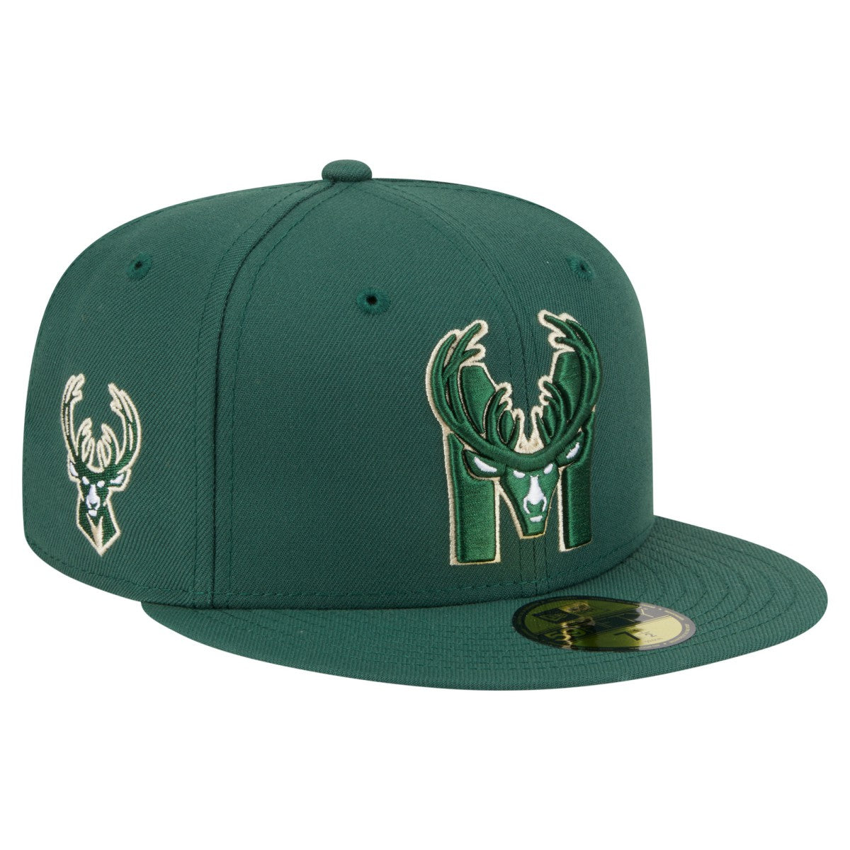 Milwaukee Bucks Deceptor 59FIFTY Fitted Hat Hunter Green