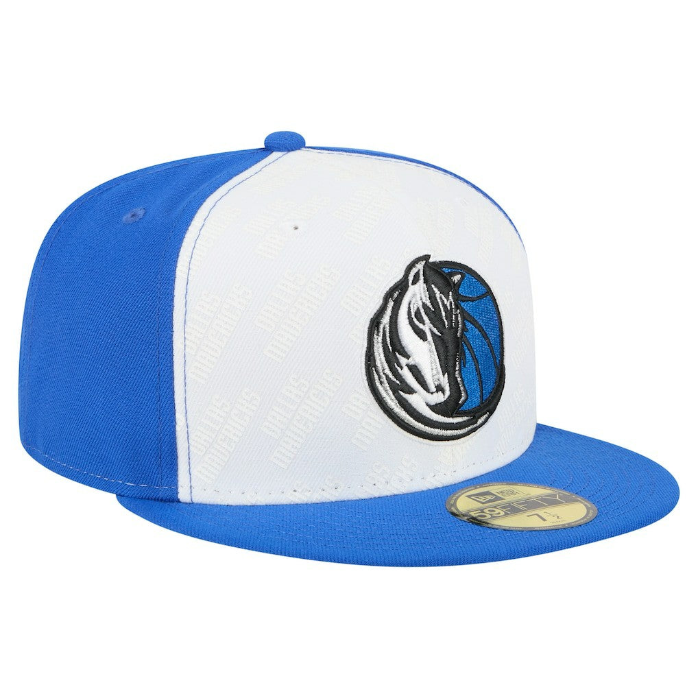 Dallas Mavericks Repeat 59Fifty Fitted Hat White/Blue