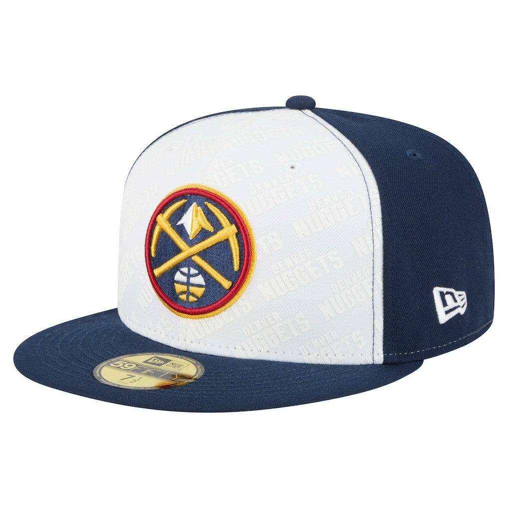 Denver Nuggets Repeat 59Fifty Fitted Hat White/Navy