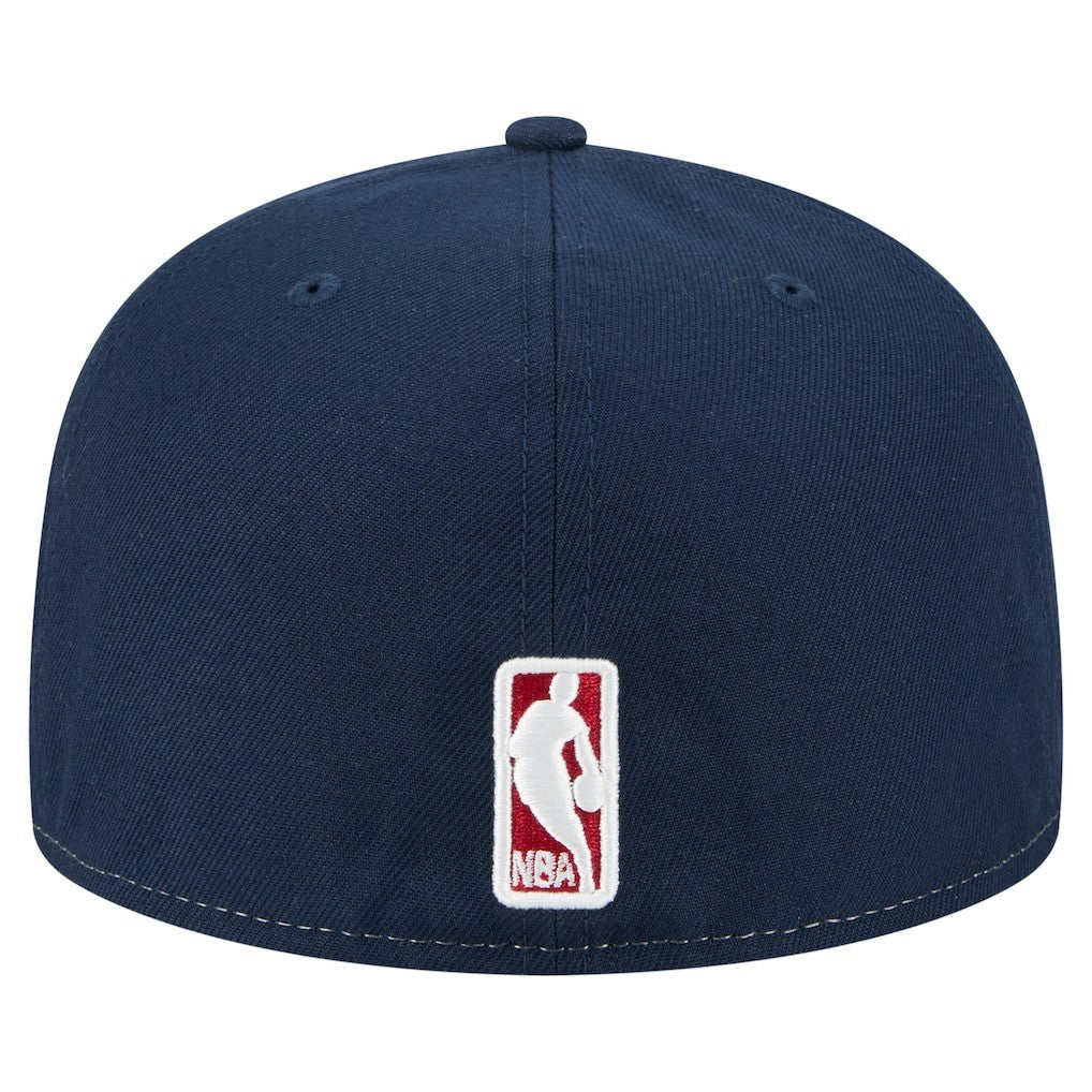 Denver Nuggets Repeat 59Fifty Fitted Hat White/Navy