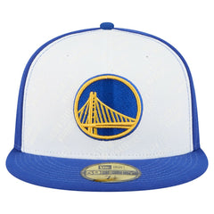 Golden State Warriors Repeat 59Fifty Fitted Hat White/Royal