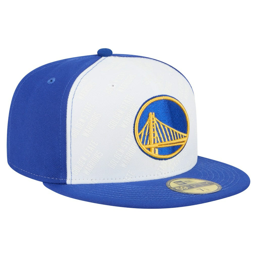 Golden State Warriors Repeat 59Fifty Fitted Hat White/Royal
