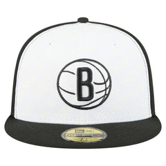 Brooklyn Nets Repeat 59Fifty Fitted Hat White/Black