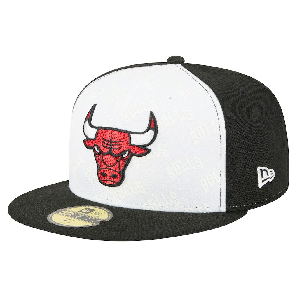Chicago Bulls Repeat 59Fifty Fitted Hat White/Black
