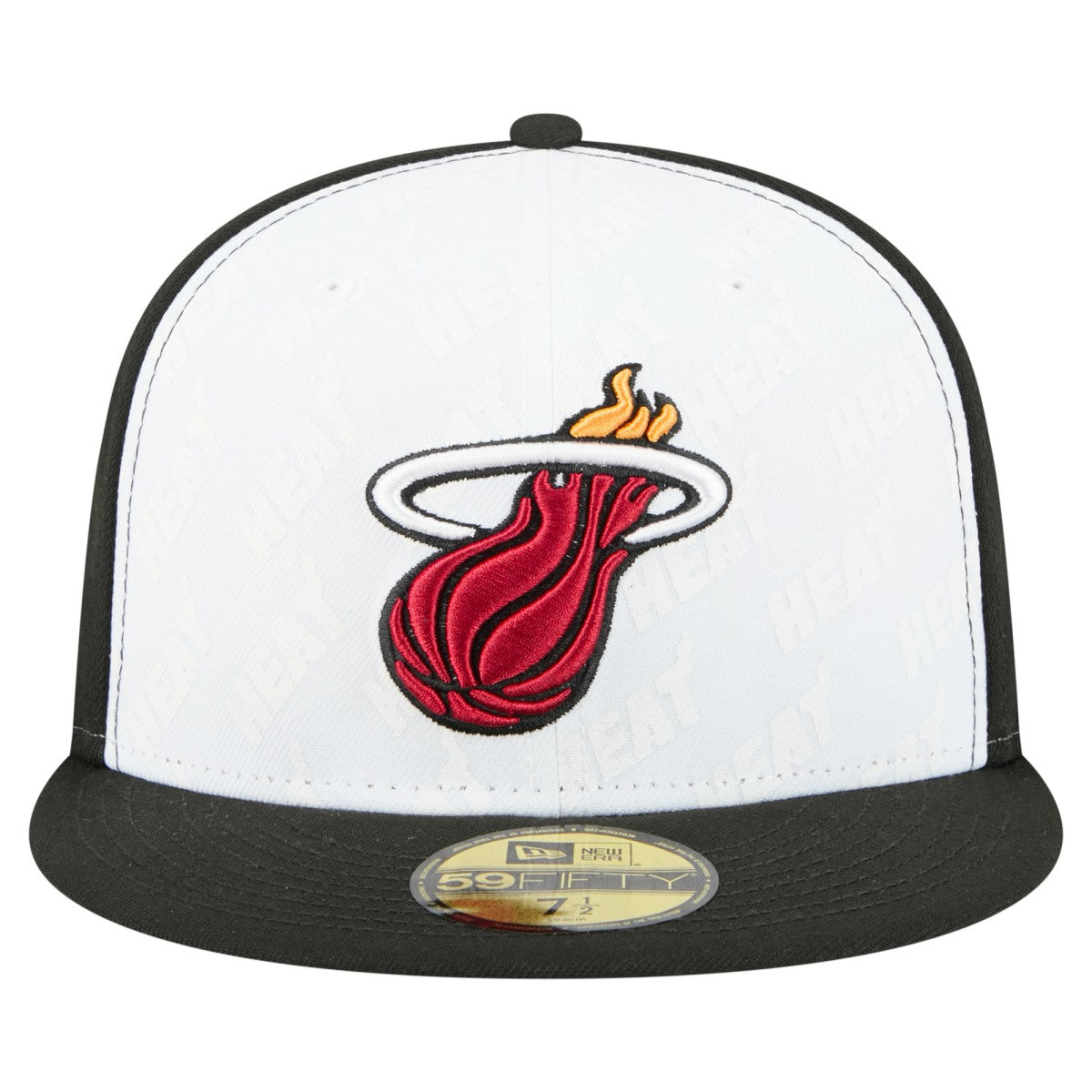 Miami Heat Repeat 59Fifty Fitted Hat White/Black