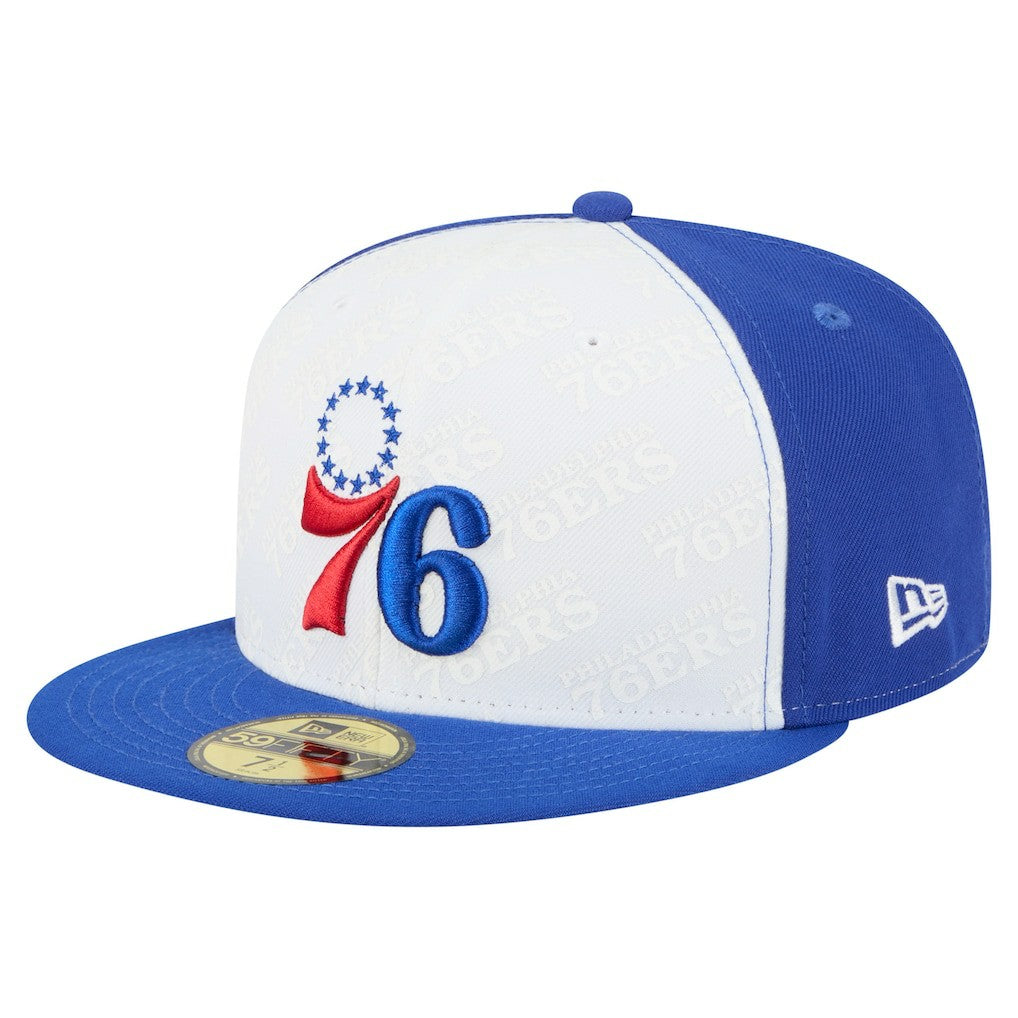 Philadelphia 76ers Repeat 59Fifty Fitted Hat White/Royal
