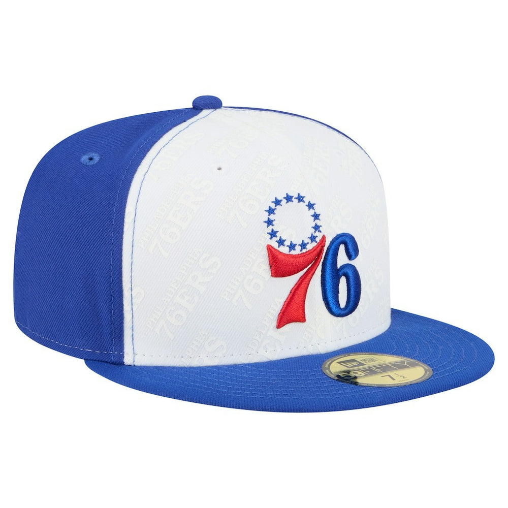Philadelphia 76ers Repeat 59Fifty Fitted Hat White/Royal