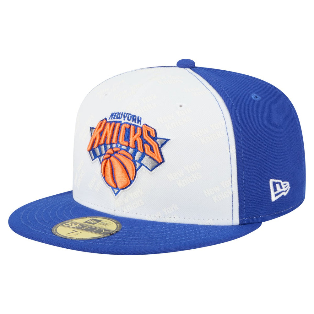 New York Knicks Repeat 59Fifty Fitted Hat White/Blue