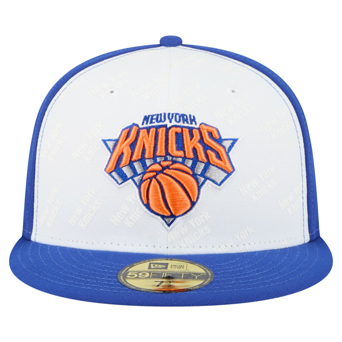 New York Knicks Repeat 59Fifty Fitted Hat White/Blue
