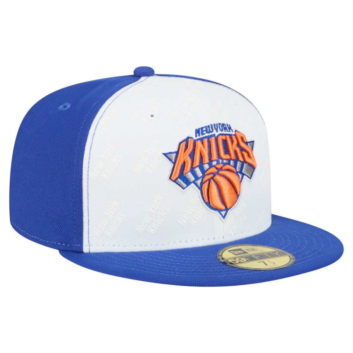 New York Knicks Repeat 59Fifty Fitted Hat White/Blue