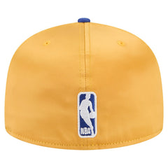 Golden State Warriors Satin Two-Tone 59FIFTY Fitted Hat Gold/Royal