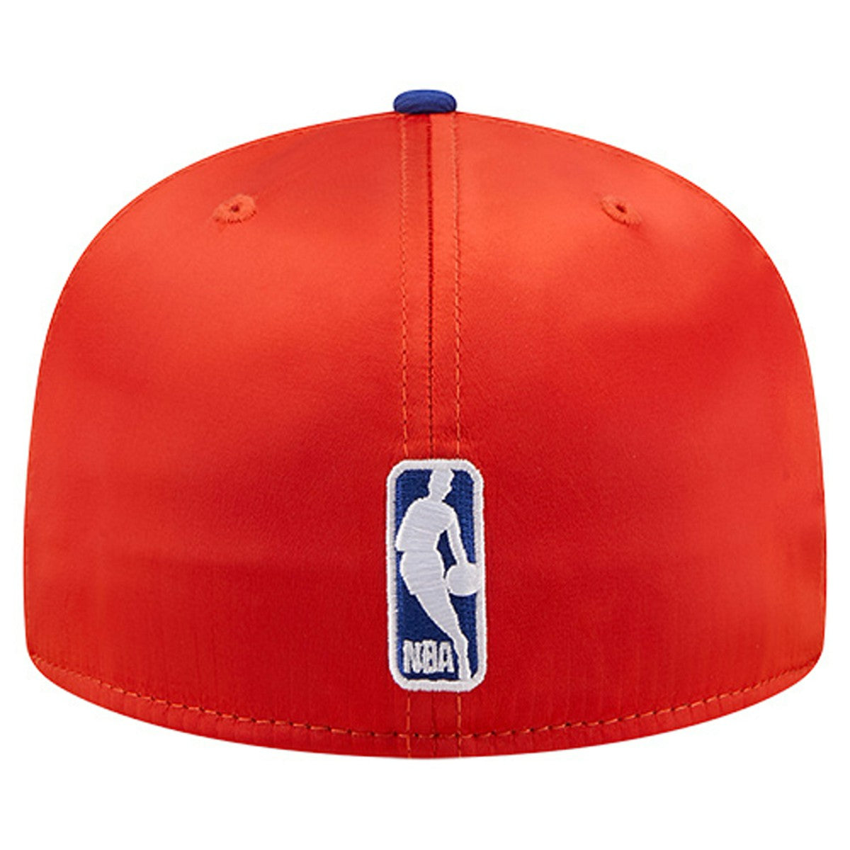 New York Knicks Satin Two-Tone 59FIFTY Fitted Hat Orange/Blue