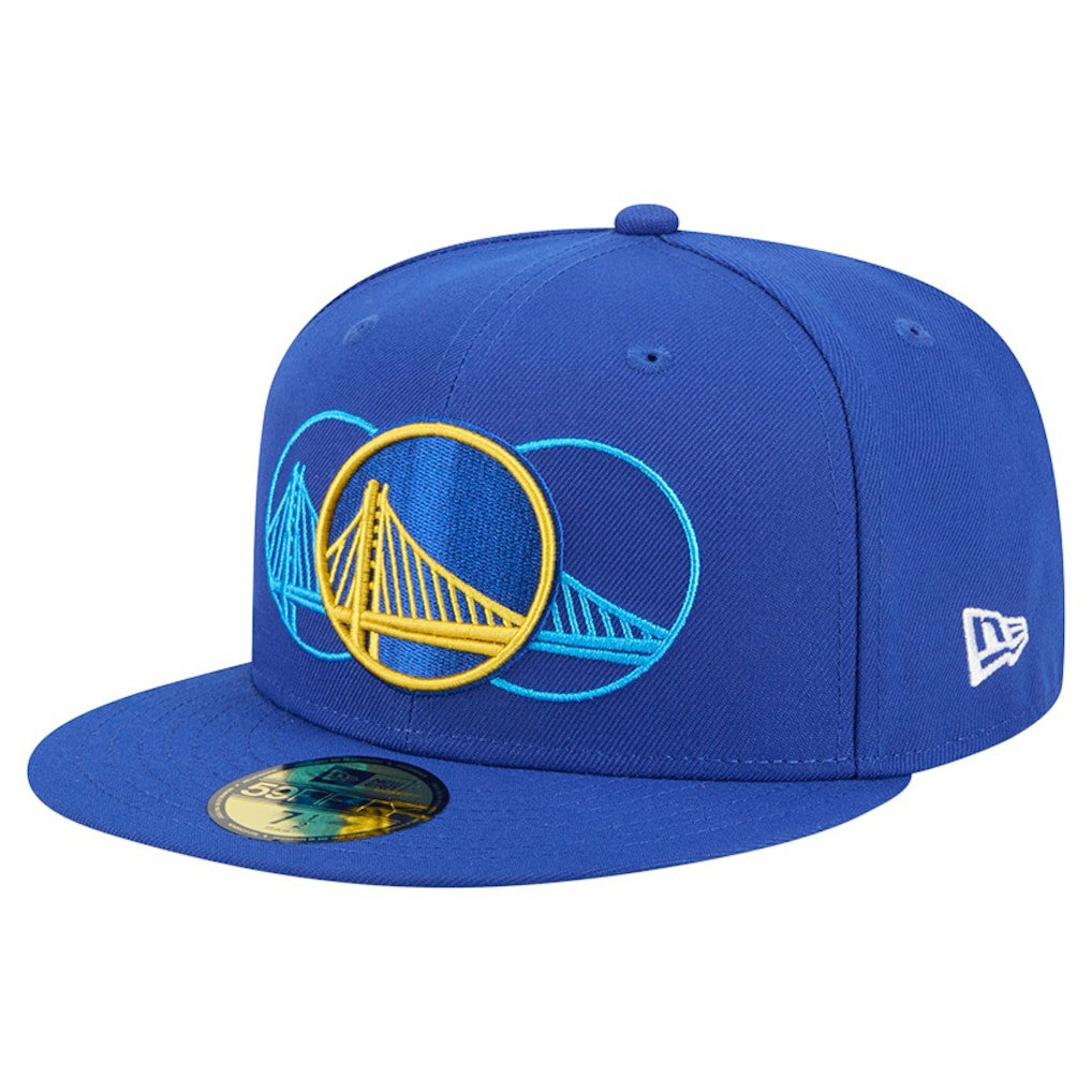 Golden State Warriors Tri-Hit 59Fifty Fitted Hat Royal