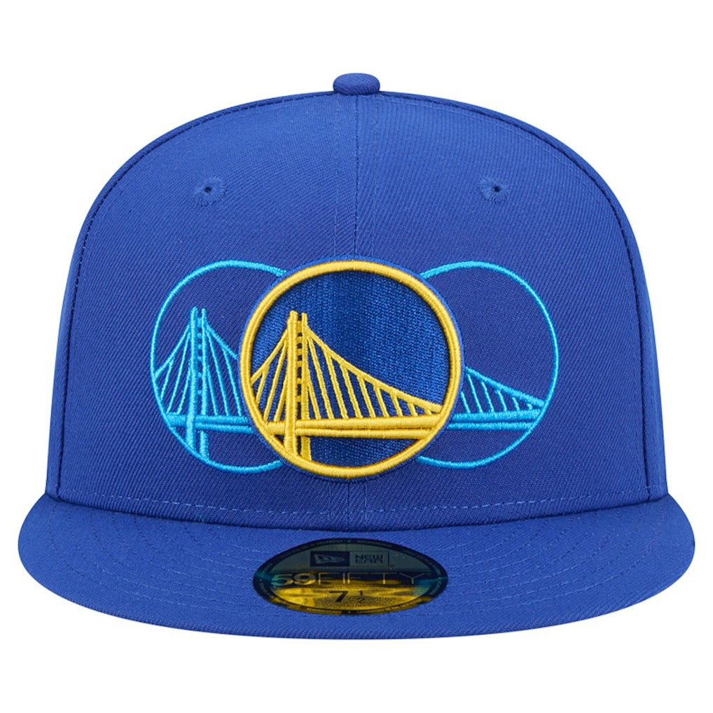 Golden State Warriors Tri-Hit 59Fifty Fitted Hat Royal