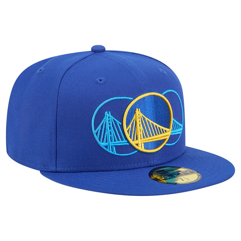 Golden State Warriors Tri-Hit 59Fifty Fitted Hat Royal