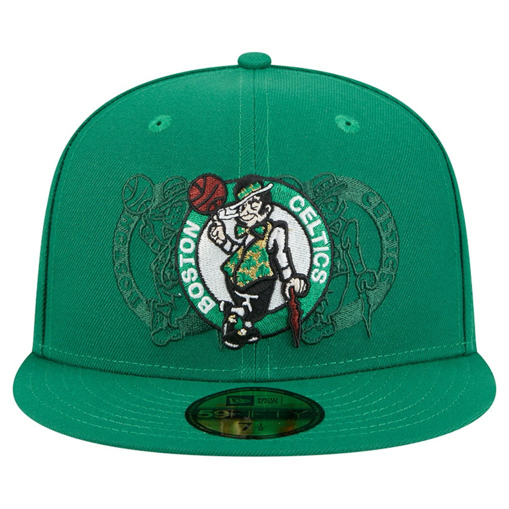 Boston Celtics Tri-Hit 59Fifty Fitted Hat Kelly Green