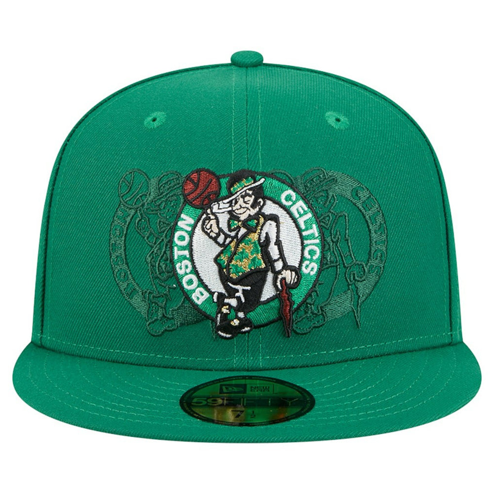 Boston Celtics Tri-Hit 59Fifty Fitted Hat Kelly Green