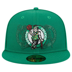 Boston Celtics Tri-Hit 59Fifty Fitted Hat Kelly Green