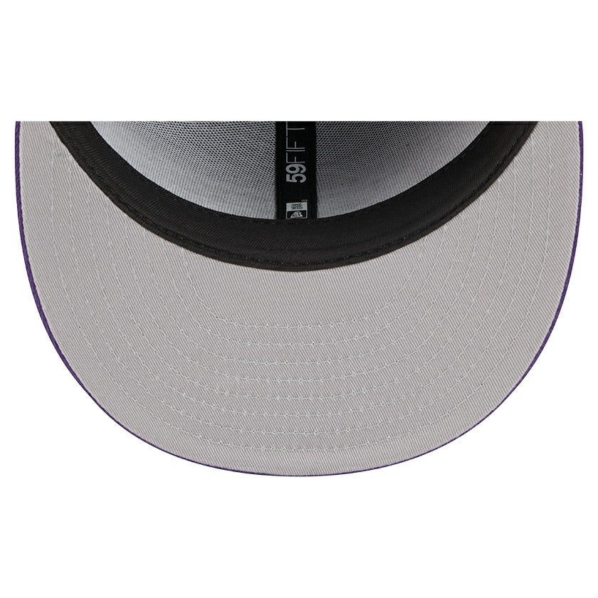Los Angeles Lakers Tri-Hit 59Fifty Fitted Hat Purple
