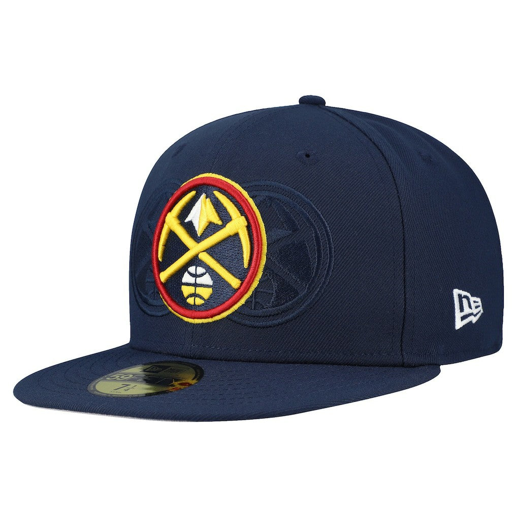 Denver Nuggets Tri-Hit 59Fifty Fitted Hat Navy