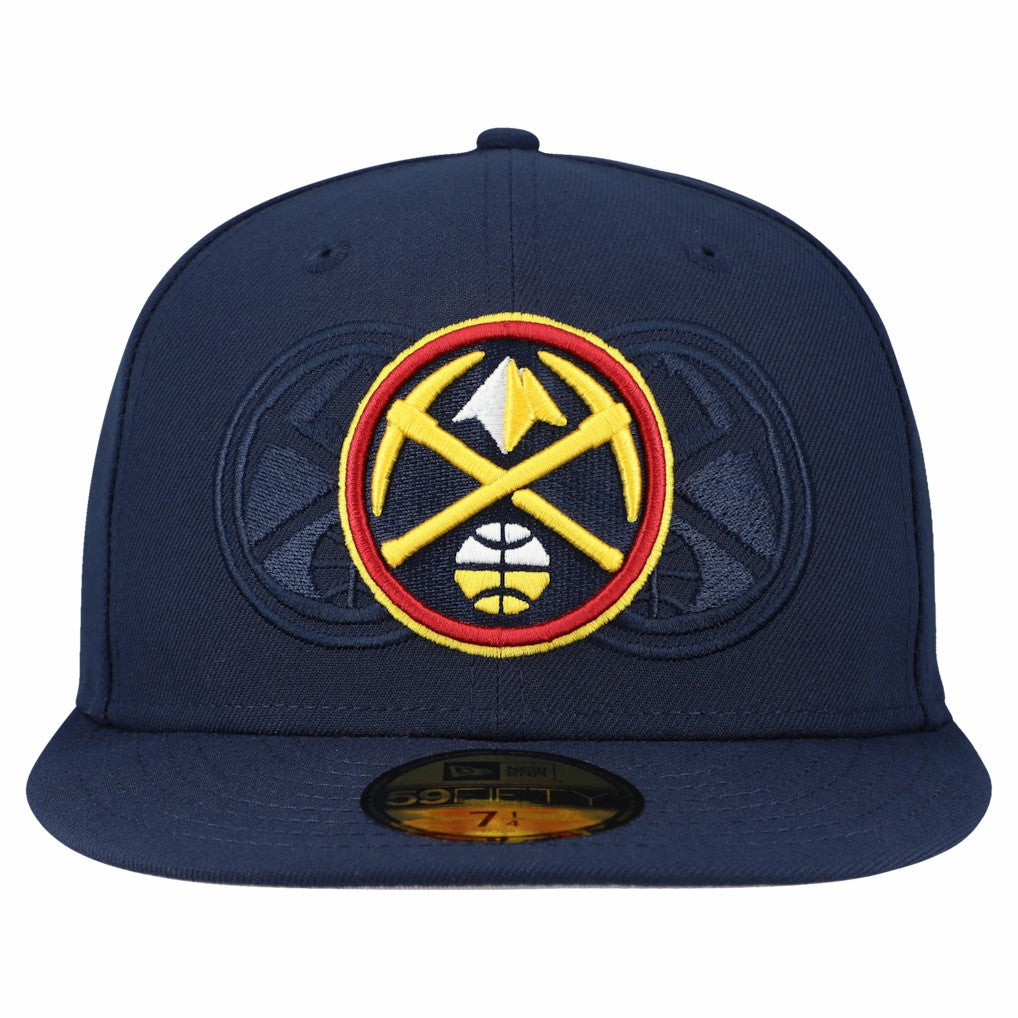 Denver Nuggets Tri-Hit 59Fifty Fitted Hat Navy