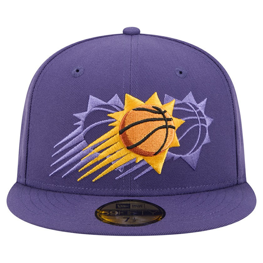 Phoenix Suns Tri-Hit 59Fifty Fitted Hat Purple