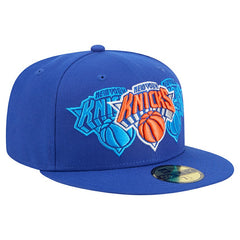 New York Knicks Tri-Hit 59Fifty Fitted Hat Blue