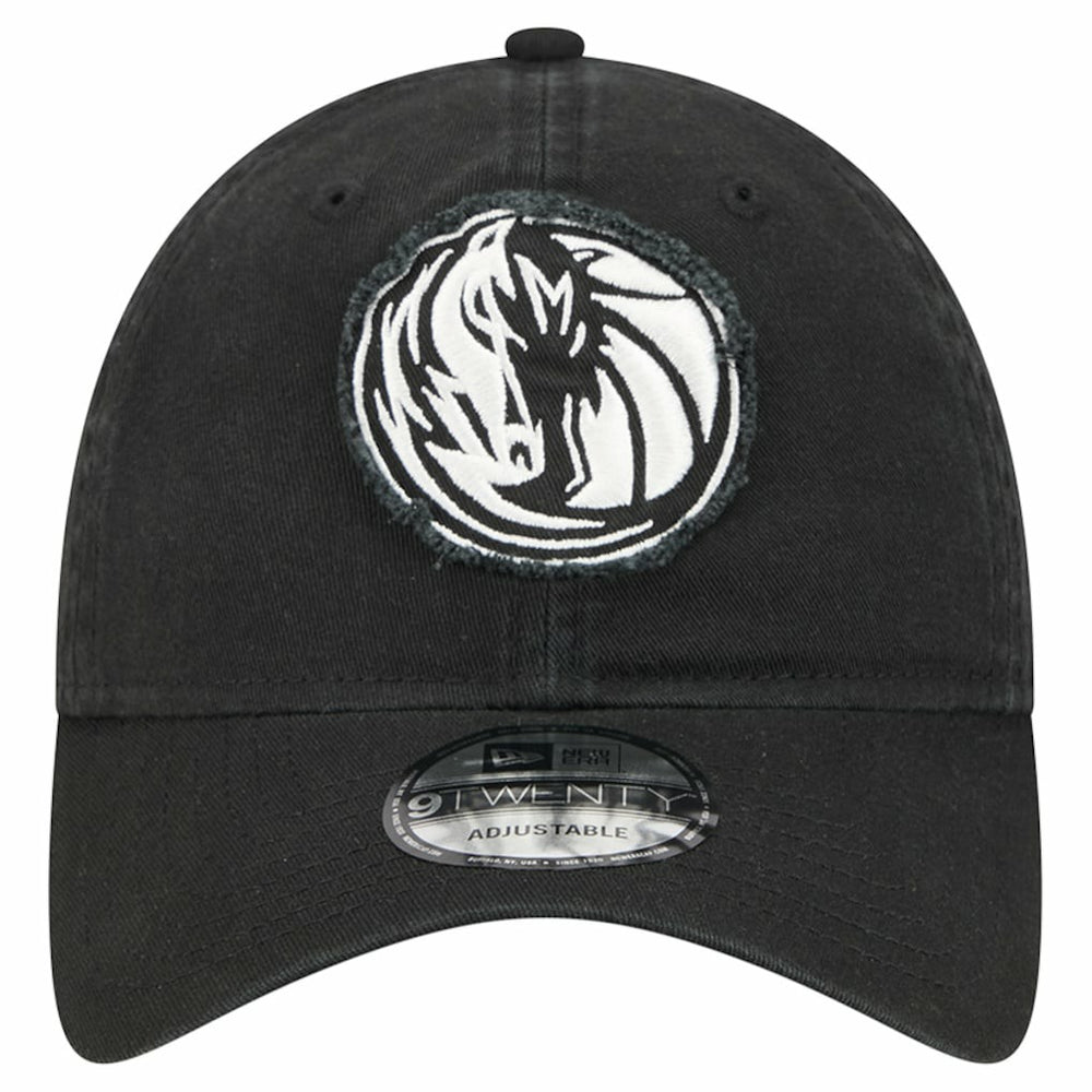 Dallas Mavericks Stamp Fabric Applique 9TWENTY Adjustable Hat Black