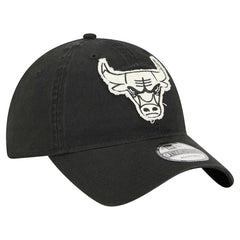 Chicago Bulls Stamp Fabric Applique 9TWENTY Adjustable Hat Black