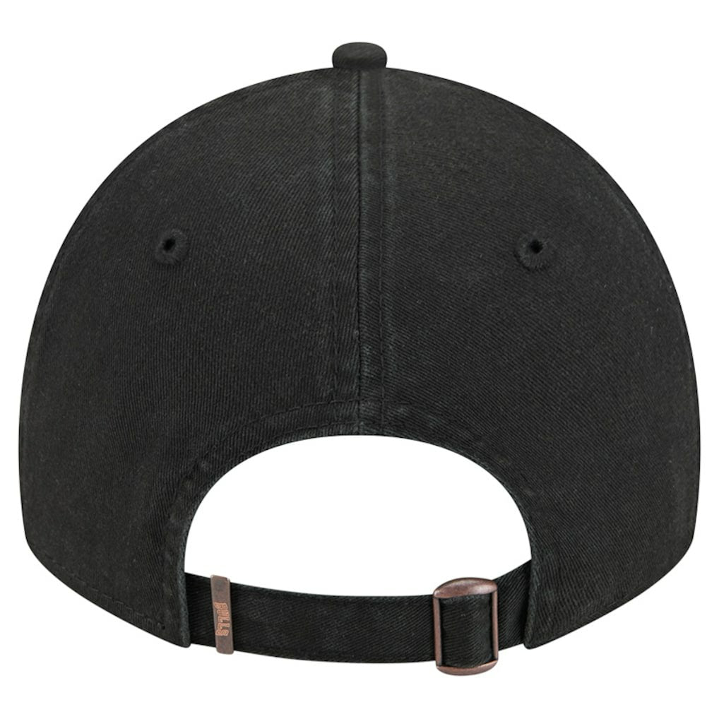 Chicago Bulls Stamp Fabric Applique 9TWENTY Adjustable Hat Black