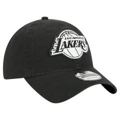 Los Angeles Lakers Stamp Fabric Applique 9TWENTY Adjustable Hat Black