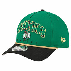 Boston Celtics Bold Arch COOLERA 9FORTY A-Frame M-Crown Adjustable Hat Kelly Green