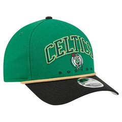 Boston Celtics Bold Arch COOLERA 9FORTY A-Frame M-Crown Adjustable Hat Kelly Green