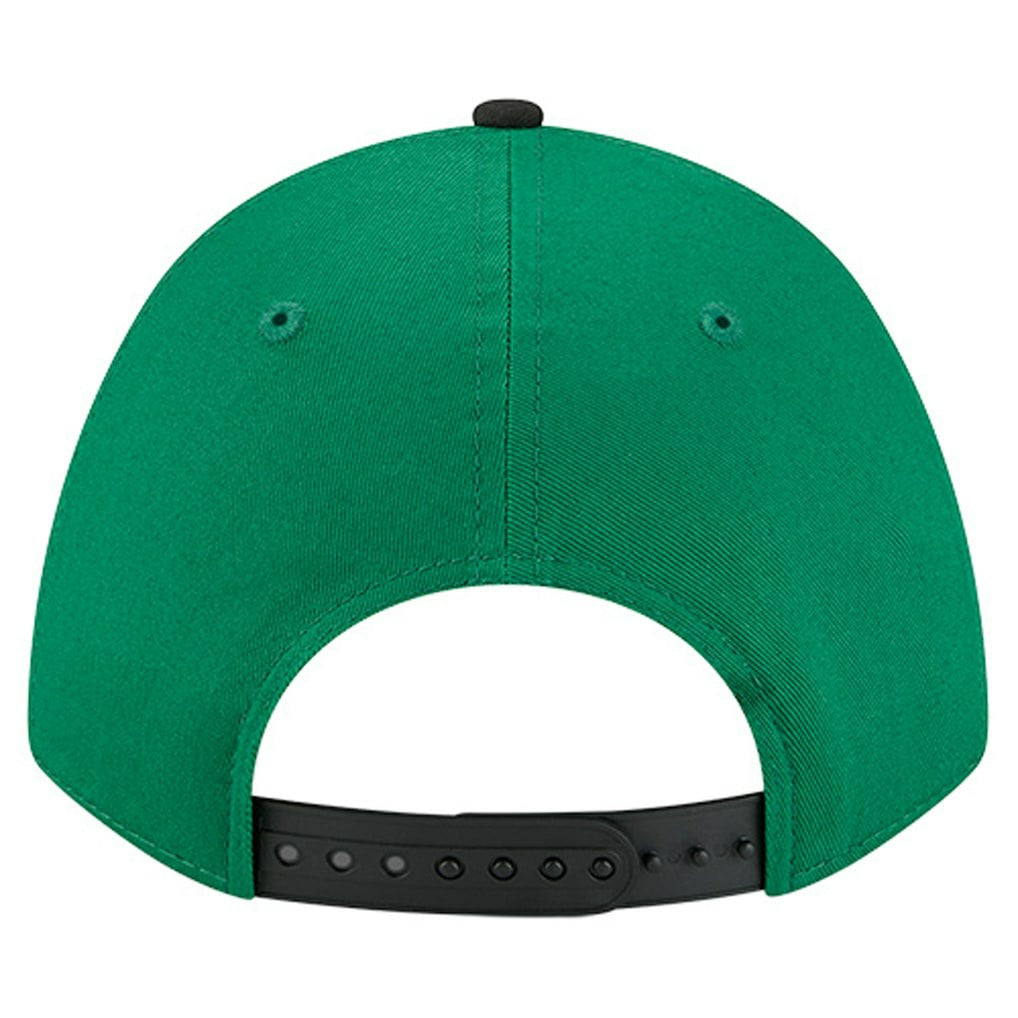 Boston Celtics Bold Arch COOLERA 9FORTY A-Frame M-Crown Adjustable Hat Kelly Green