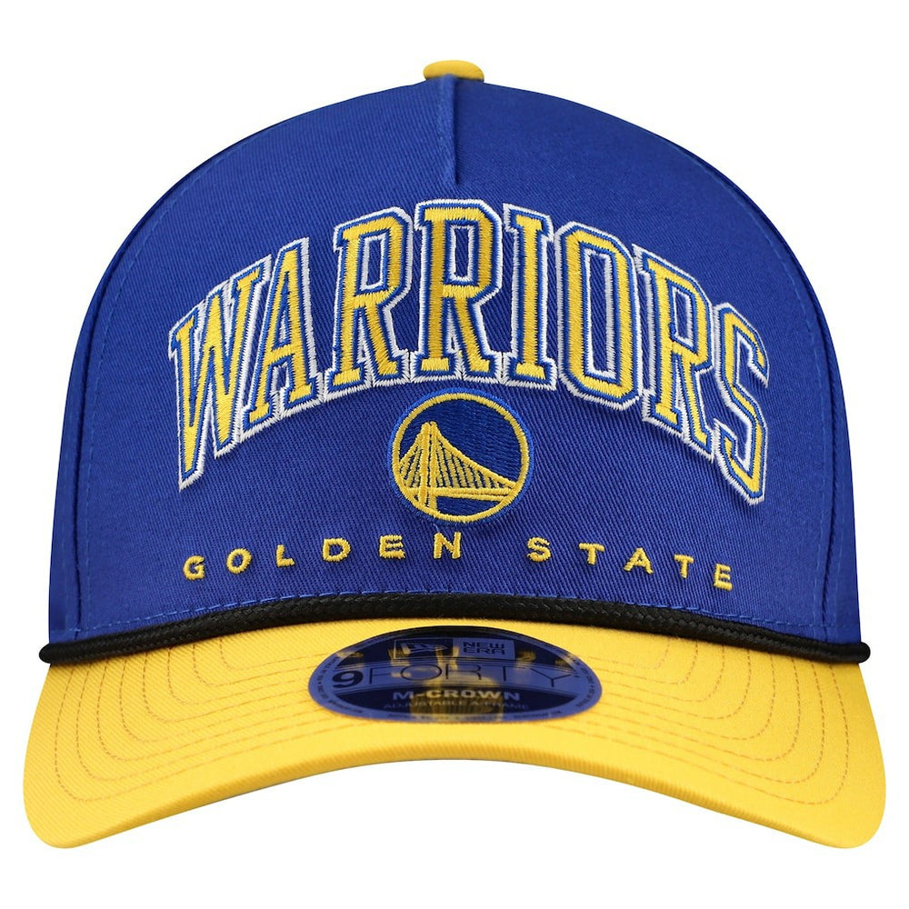 Golden State Warriors Bold Arch COOLERA 9FORTY A-Frame M-Crown Adjustable Hat Royal