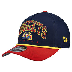 Denver Nuggets Bold Arch COOLERA 9FORTY A-Frame M-Crown Adjustable Hat Navy
