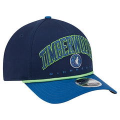 Minnesota Timberwolves Bold Arch COOLERA 9FORTY A-Frame M-Crown Adjustable Hat Navy