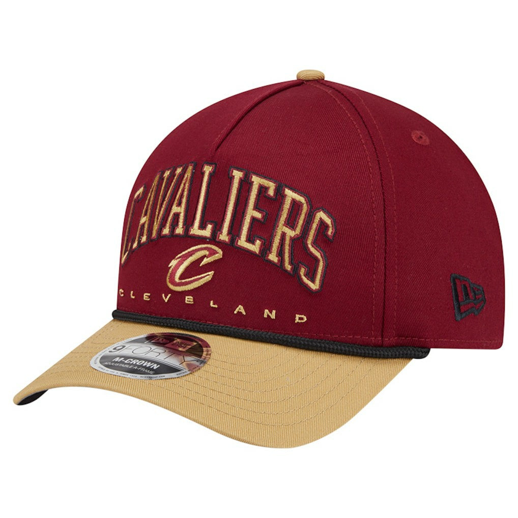 Cleveland Cavaliers Bold Arch COOLERA 9FORTY A-Frame M-Crown Adjustable Hat Wine