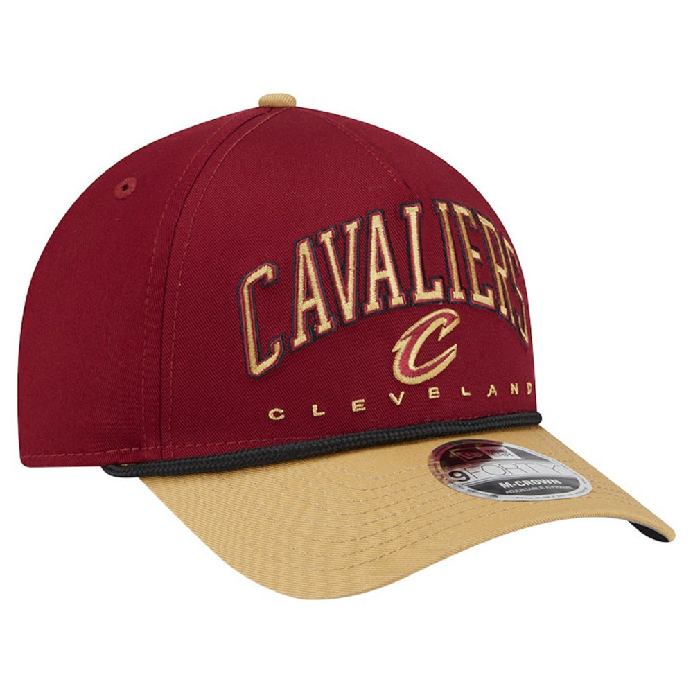 Cleveland Cavaliers Bold Arch COOLERA 9FORTY A-Frame M-Crown Adjustable Hat Wine